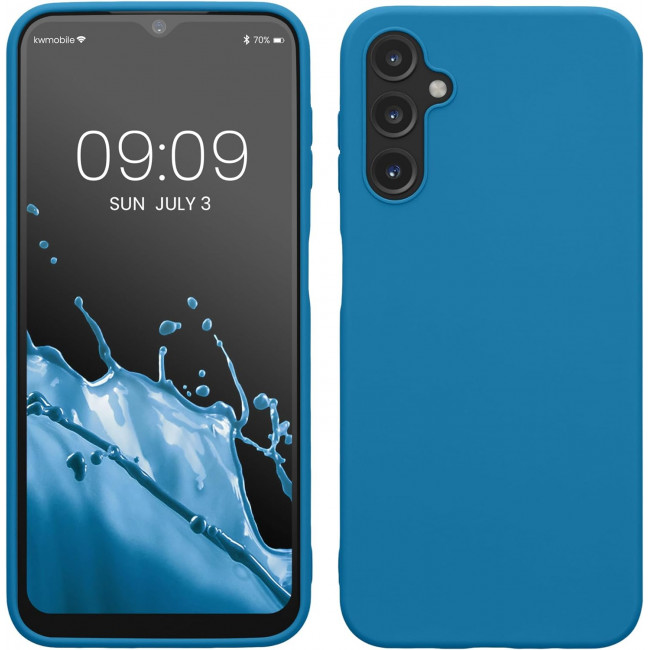 KW Samsung Galaxy A14 5G Θήκη Σιλικόνης TPU - Blue Reef