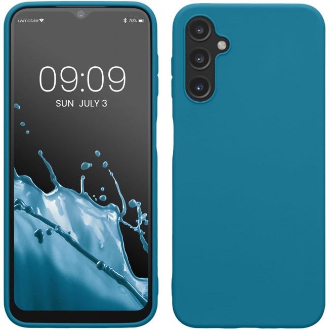 KW Samsung Galaxy A14 5G Θήκη Σιλικόνης TPU - Caribbean Blue