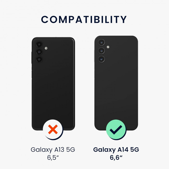 KW Samsung Galaxy A14 5G Θήκη Σιλικόνης TPU - Cool Mint