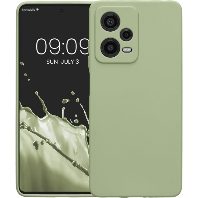 KW Xiaomi Redmi Note 12 Pro+ Θήκη Σιλικόνης TPU - Grey Green