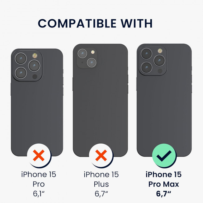 KW iPhone 15 Pro Max Air Cushion Θήκη Σιλικόνης TPU - Διάφανη