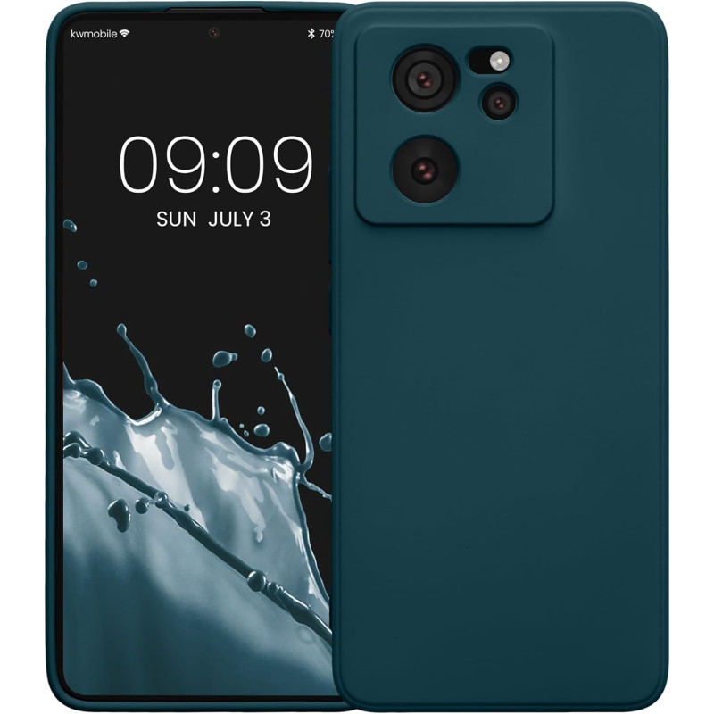 KW Xiaomi 13T / 13T Pro Θήκη Σιλικόνης Rubberized TPU - Matte Petrol