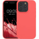 KW iPhone 15 Pro Θήκη Σιλικόνης Rubberized TPU - Neon Coral