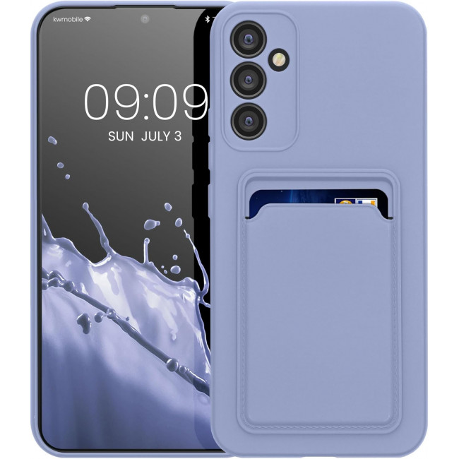 KW Samsung Galaxy A34 5G Θήκη Σιλικόνης TPU με Υποδοχή για Κάρτα - Lavender