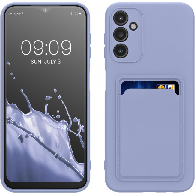 KW Samsung Galaxy A14 5G Θήκη Σιλικόνης TPU με Υποδοχή για Κάρτα - Lavender