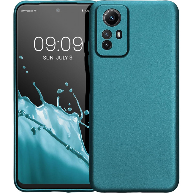 KW Xiaomi Redmi Note 12S Θήκη Σιλικόνης TPU - Metallic Caribbean Blue