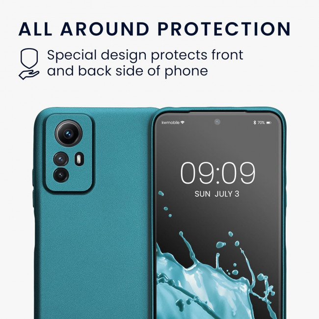 KW Xiaomi Redmi Note 12S Θήκη Σιλικόνης TPU - Metallic Caribbean Blue