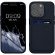 KW iPhone 15 Pro Θήκη Σιλικόνης TPU με Υποδοχή για Κάρτα - Dark Blue