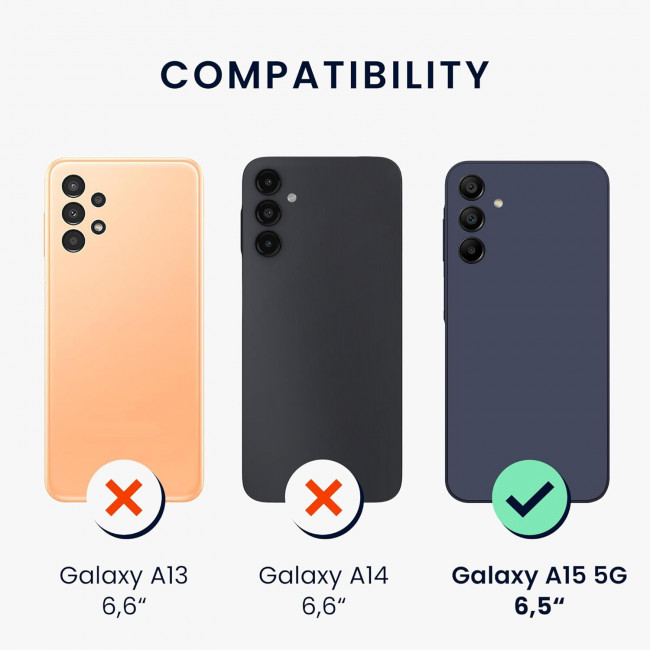 KW Samsung Galaxy A15 4G / A15 5G Θήκη Σιλικόνης Rubberized TPU - Cool Mint