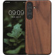 KW Samsung Galaxy S24+ Θήκη από Φυσικό Ξύλο - Dark Brown