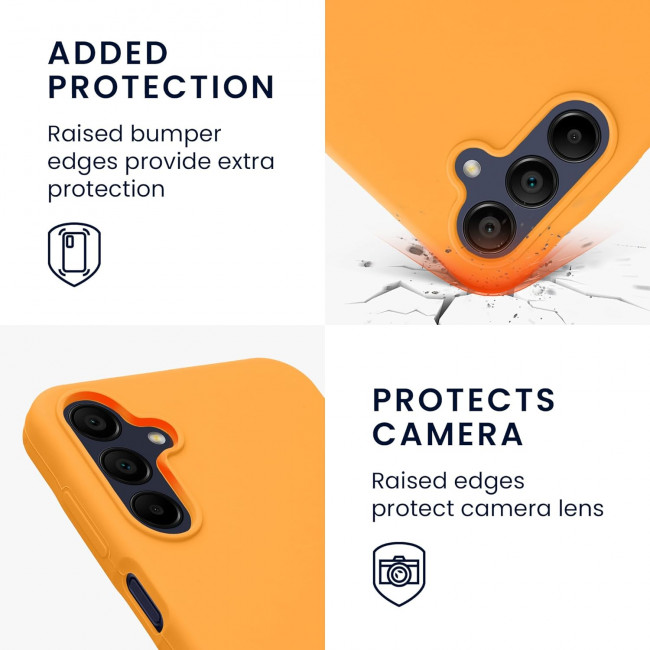 KW Samsung Galaxy A15 4G / A15 5G Θήκη Σιλικόνης Rubberized TPU - Fruity Orange