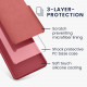 KW Samsung Galaxy S23 FE Θήκη Σιλικόνης Rubberized TPU - Dark Rose