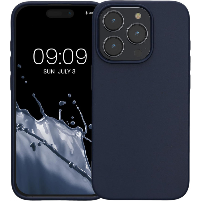 Kalibri iPhone 15 Pro Θήκη Σιλικόνης TPU με Ανακυκλώσιμο και Βιοδιασπώμενο Υλικό - Dark Blue