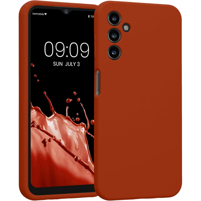 KW Samsung Galaxy A14 5G Θήκη Σιλικόνης Rubberized TPU - Rusty Orange