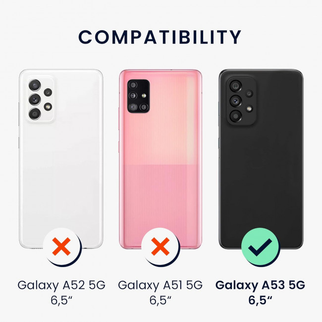 KW Samsung Galaxy A53 5G Θήκη Σιλικόνης Rubberized TPU - Deep Ocean