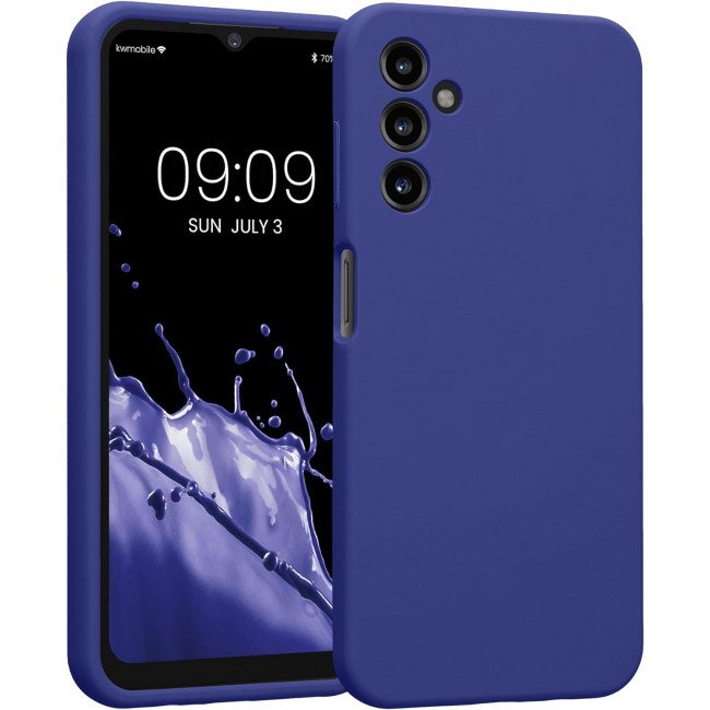 KW Samsung Galaxy A14 5G Θήκη Σιλικόνης Rubberized TPU - Blue Purple