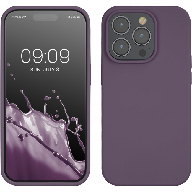 KW iPhone 14 Pro Θήκη Σιλικόνης Rubberized TPU - Light Iris