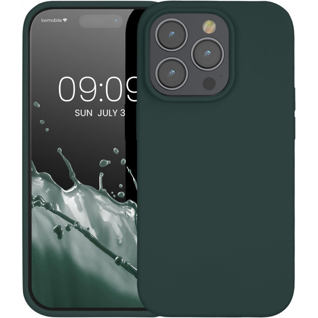 KW iPhone 14 Pro Θήκη Σιλικόνης Rubberized TPU - Moss Green