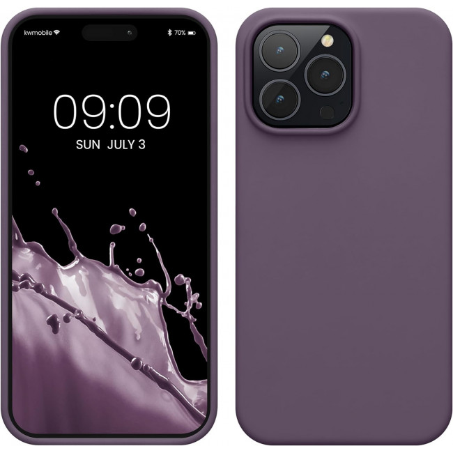 KW iPhone 14 Pro Max Θήκη Σιλικόνης Rubberized TPU - Light Iris