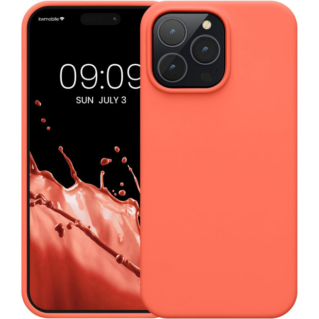 KW iPhone 14 Pro Max Θήκη Σιλικόνης Rubberized TPU - Luminous Coral