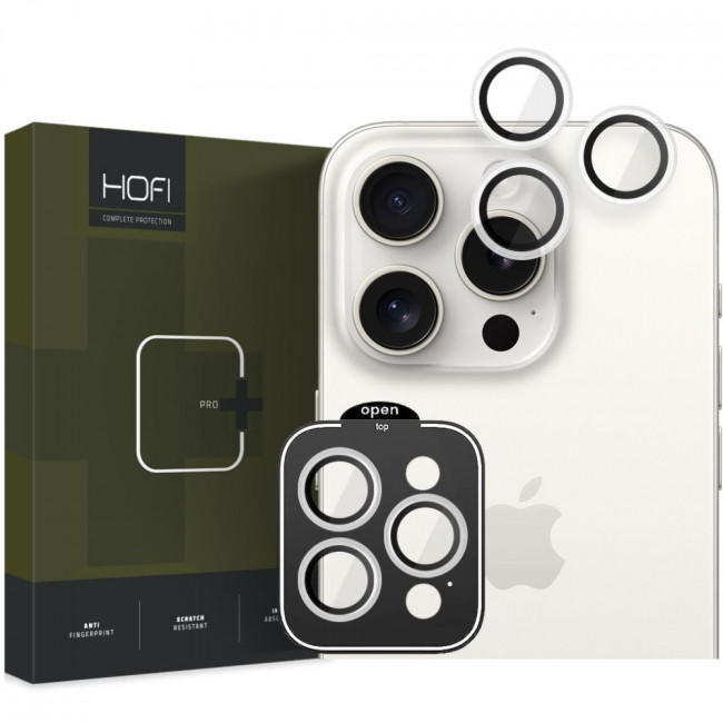 Hofi iPhone 15 Pro / iPhone 15 Pro Max CamRing Pro+ Αντιχαρακτικό Γυαλί για την Κάμερα - Clear