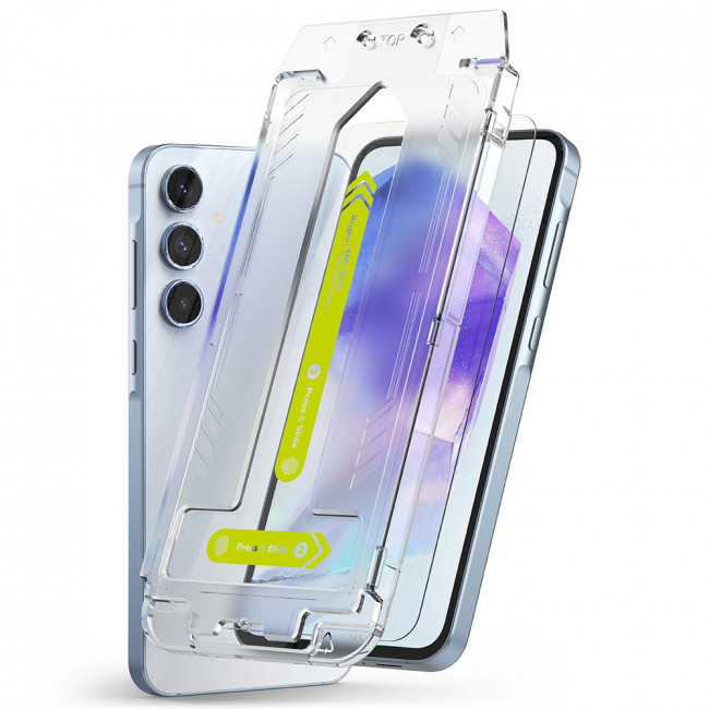 Ringke Samsung Galaxy A55 5G Easy Slide 2.5D 9H Case Friendly Αντιχαρακτικό Γυαλί Οθόνης - 2 Τεμάχια - Clear