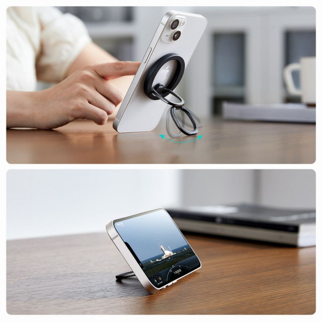 ESR HaloLock MagSafe Ring Holder - Δαχτυλίδι Συγκράτησης Κινητού - Βάση Στήριξης - Black