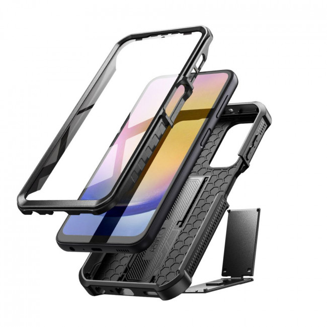 Tech-Protect Samsung Galaxy A25 5G Kevlar Pro Θήκη 360 Full Body με Προστασία Οθόνης και Stand - Black