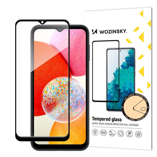 Wozinsky Samsung Galaxy A15 4G / A15 5G 9H Case Friendly Full Screen Full Glue Tempered Glass Αντιχαρακτικό Γυαλί Οθόνης - Black