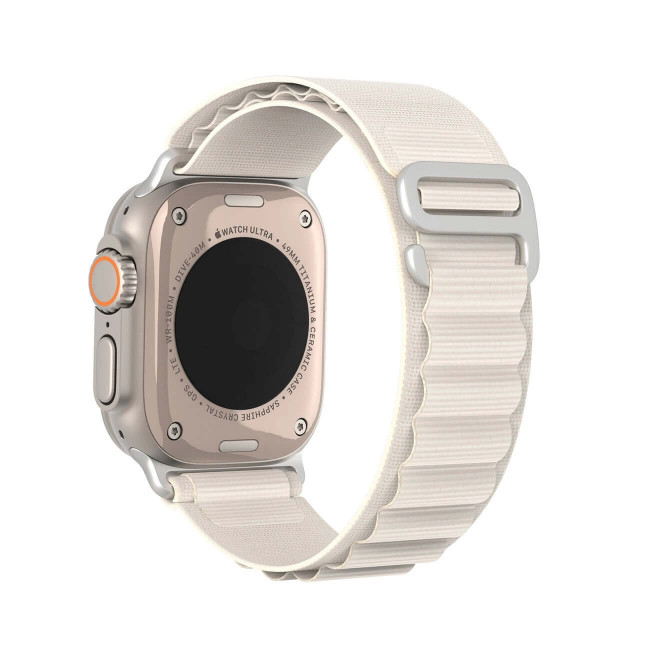 Dux Ducis Λουράκι Apple Watch 2 / 3 / 4 / 5 / 6 / 7 / 8 / 9 / SE / ULTRA 1 / ULTRA 2 - 42 / 44 / 45 / 49 mm GS Version Steel Buckle Sport Λουράκι από Νάυλον - Starlight