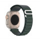 Dux Ducis Λουράκι Apple Watch 2 / 3 / 4 / 5 / 6 / 7 / 8 / 9 / SE - 38 / 40 / 41 mm GS Version Steel Buckle Sport Λουράκι από Νάυλον - Green