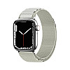 OEM Λουράκι Apple Watch 2 / 3 / 4 / 5 / 6 / 7 / 8 / 9 / SE / ULTRA 1 / ULTRA 2 - 42 / 44 / 45 / 49 mm Alpine Λουράκι από Νάυλον - Silver