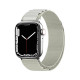 OEM Λουράκι Apple Watch 2 / 3 / 4 / 5 / 6 / 7 / 8 / 9 / SE / ULTRA 1 / ULTRA 2 - 42 / 44 / 45 / 49 mm Alpine Λουράκι από Νάυλον - Silver