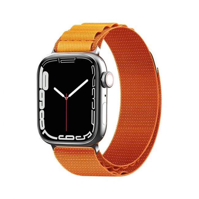 OEM Λουράκι Apple Watch 2 / 3 / 4 / 5 / 6 / 7 / 8 / 9 / SE / SE 2 / ULTRA / ULTRA 2 - 42 / 44 / 45 / 49 mm Alpine Λουράκι από Νάυλον - Orange