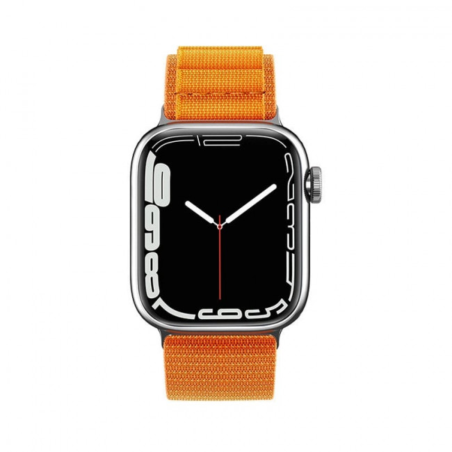 OEM Λουράκι Apple Watch 2 / 3 / 4 / 5 / 6 / 7 / 8 / 9 / SE / SE 2 / ULTRA / ULTRA 2 - 42 / 44 / 45 / 49 mm Alpine Λουράκι από Νάυλον - Orange