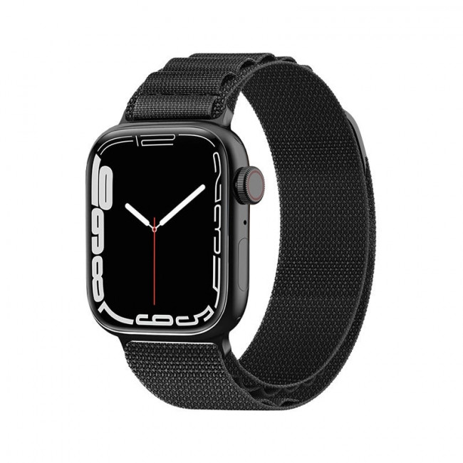 OEM Λουράκι Apple Watch 2 / 3 / 4 / 5 / 6 / 7 / 8 / 9 / SE / ULTRA 1 / ULTRA 2 - 42 / 44 / 45 / 49 mm Alpine Λουράκι από Νάυλον - Black