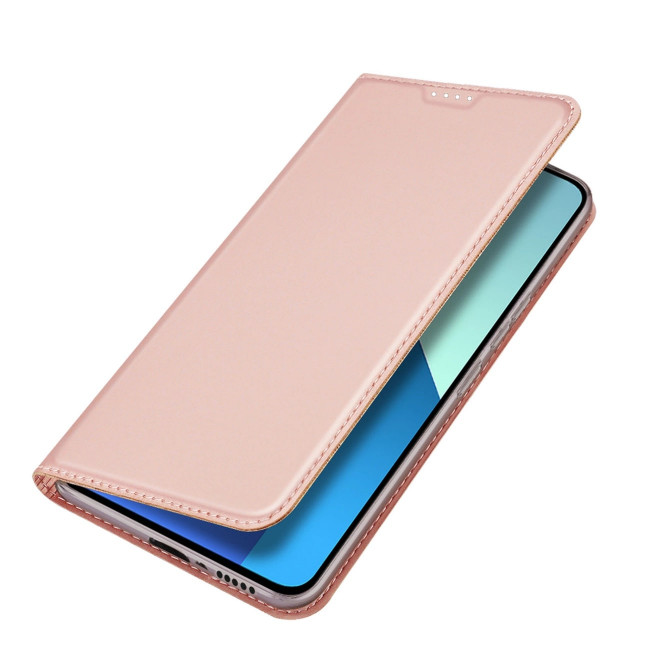 Dux Ducis Xiaomi Redmi Note 13 4G Flip Stand Case Θήκη Βιβλίο - Pink