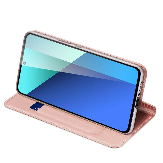 Dux Ducis Xiaomi Redmi Note 13 4G Flip Stand Case Θήκη Βιβλίο - Pink