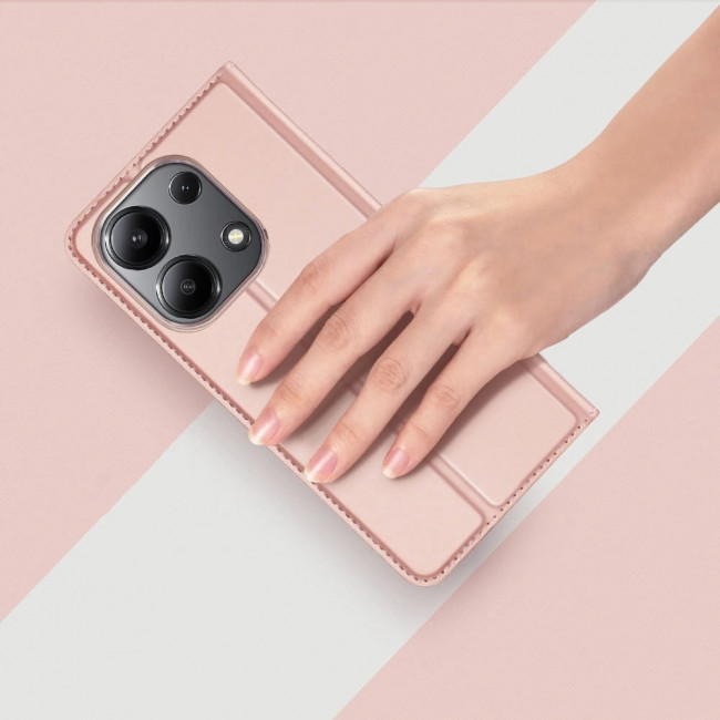 Dux Ducis Xiaomi Redmi Note 13 4G Flip Stand Case Θήκη Βιβλίο - Pink