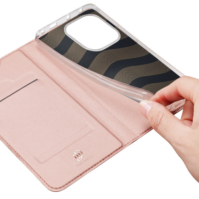 Dux Ducis Xiaomi Redmi Note 13 4G Flip Stand Case Θήκη Βιβλίο - Pink