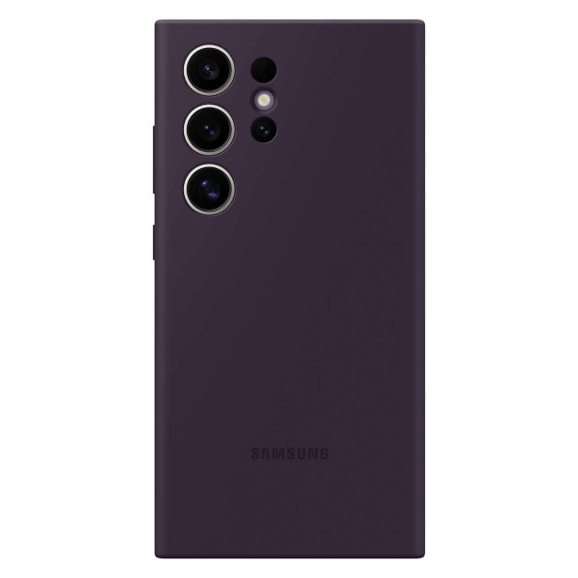 Samsung Silicone Cover Samsung Galaxy S24 Ultra Θήκη Σιλικόνης - Dark Purple - EF-PS928TEEGWW