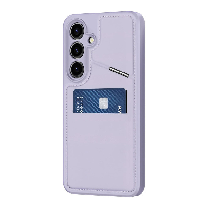 Dux Ducis Samsung Galaxy S24+ Rafi II Mag Anti-RFID Θήκη με Υποδοχή για Κάρτες / Stand και MagSafe - Purple