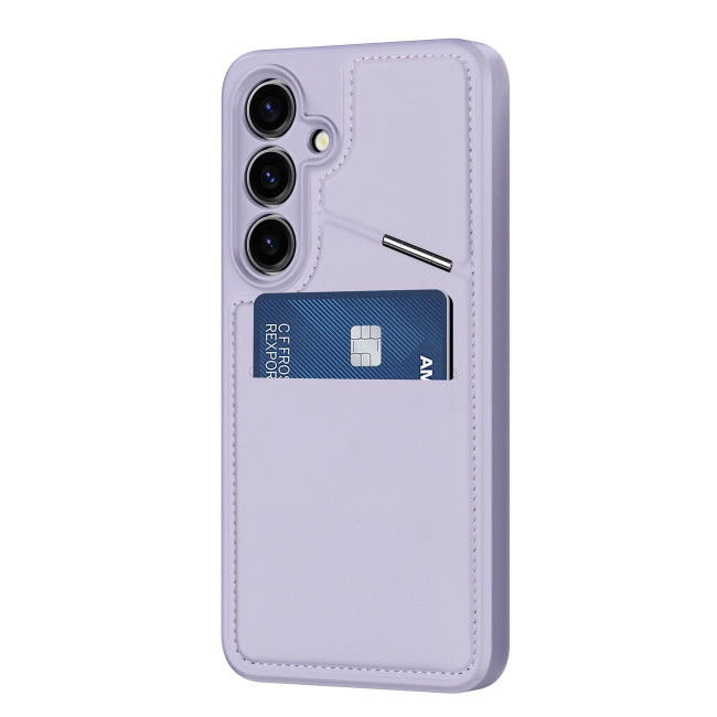 Dux Ducis Samsung Galaxy S24 Rafi II Mag Anti-RFID Θήκη με Υποδοχή για Κάρτες / Stand και MagSafe - Purple