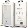 US Polo iPhone 15 Pro Transparent MagSafe Collection Σκληρή Θήκη με Πλαίσιο Σιλικόνης και MagSafe - Διάφανη 