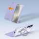 Dux Ducis Samsung Galaxy S24+ Skin X Pro Magnetic Ring Flip Case Θήκη Βιβλίο με MagSafe και Stand - Purple