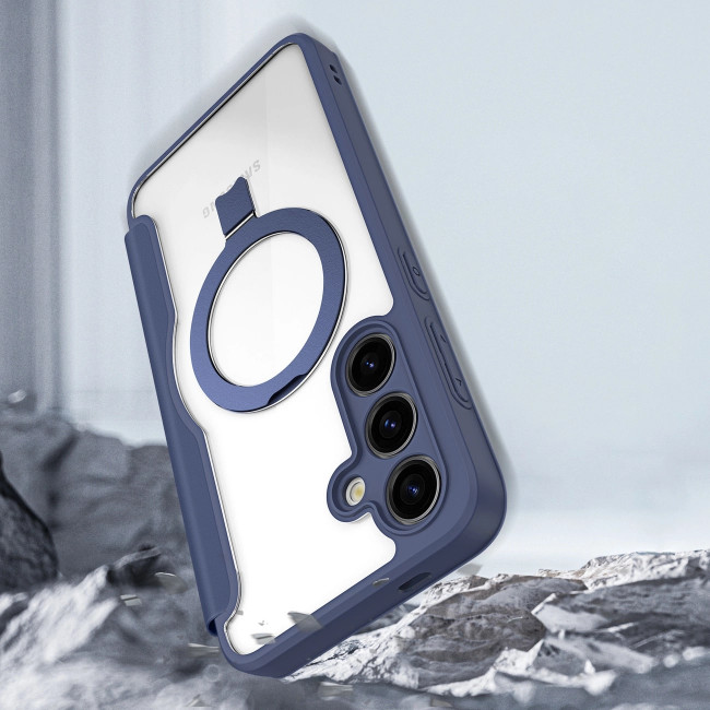 Dux Ducis Samsung Galaxy S24+ Skin X Pro Magnetic Ring Flip Case Θήκη Βιβλίο με MagSafe και Stand - Blue