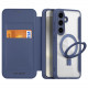 Dux Ducis Samsung Galaxy S24+ Skin X Pro Magnetic Ring Flip Case Θήκη Βιβλίο με MagSafe και Stand - Blue