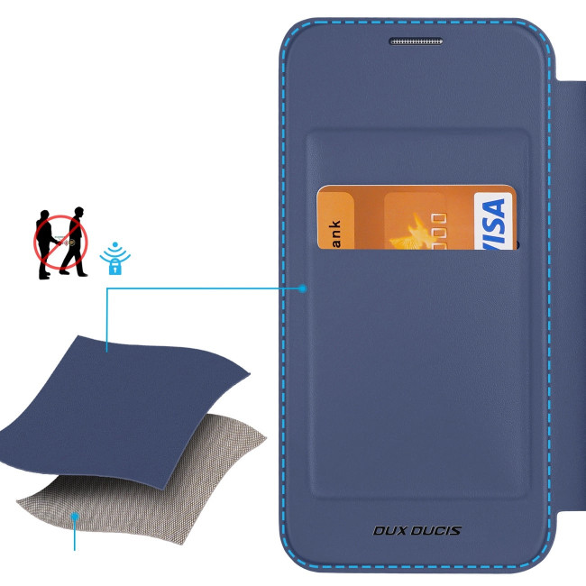 Dux Ducis Samsung Galaxy S24+ Skin X Pro Magnetic Ring Flip Case Θήκη Βιβλίο με MagSafe και Stand - Blue