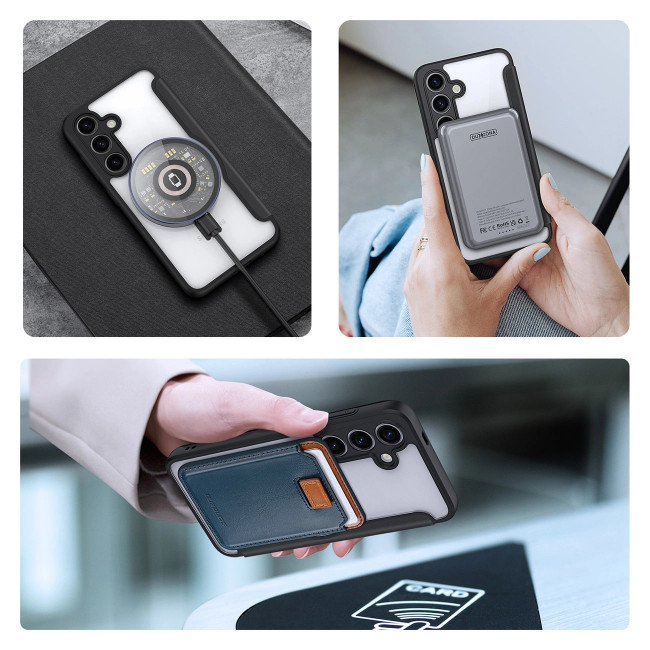 Dux Ducis Samsung Galaxy S24+ Skin X Pro Magnetic Ring Flip Case Θήκη Βιβλίο με MagSafe και Stand - Black