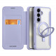 Dux Ducis Samsung Galaxy S24 Skin X Pro Magnetic Ring Flip Case Θήκη Βιβλίο με MagSafe και Stand - Purple